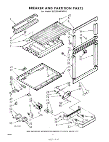 06 - Breaker And Partition parts for Whirlpool Refrigerator EET201MKWR0 / from AppliancePartsPros.com