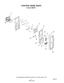 03 - Control Panel parts for Whirlpool Range H8858L1 / from AppliancePartsPros.com