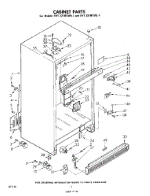 06 - Cabinet parts for Whirlpool Refrigerator EHT221MTWR1 / from AppliancePartsPros.com