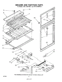 08 - Breaker And Partition parts for Whirlpool Refrigerator EHT221MTWR1 / from AppliancePartsPros.com