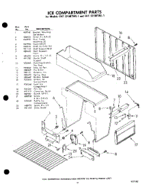 15 - Ice Compartment parts for Whirlpool Refrigerator EHT221MTWR1 / from AppliancePartsPros.com