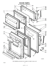 10 - Door parts for Whirlpool Refrigerator EET201MKWR1 / from AppliancePartsPros.com