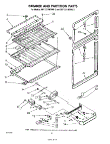 08 - Breaker And Partition parts for Whirlpool Refrigerator EHT221MTWR2 / from AppliancePartsPros.com
