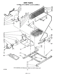10 - Unit parts for Whirlpool Refrigerator EHT221MTWR2 / from AppliancePartsPros.com