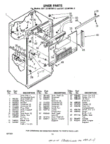 14 - Liner parts for Whirlpool Refrigerator EHT221MTWR2 / from AppliancePartsPros.com