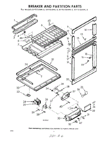 06 - Breaker And Partition parts for Whirlpool Refrigerator EVT51ZWR0 / from AppliancePartsPros.com