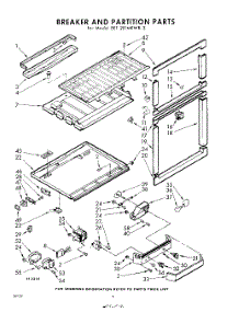 06 - Breaker And Partition parts for Whirlpool Refrigerator EET201MKWR3 / from AppliancePartsPros.com