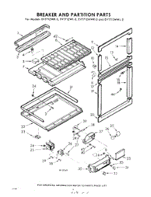 06 - Breaker And Partition parts for Whirlpool Refrigerator EVT71ZMWR0 / from AppliancePartsPros.com