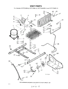 08 - Unit parts for Whirlpool Refrigerator EVT71ZWR0 / from AppliancePartsPros.com