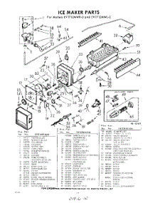 12 - Ice Maker parts for Whirlpool Refrigerator EVT71ZWR0 / from AppliancePartsPros.com