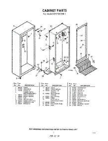 03 - Section parts for Whirlpool Freezer EVV10CWR1 / from AppliancePartsPros.com