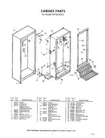 03 - Section parts for Whirlpool Freezer EVV10CWR2 / from AppliancePartsPros.com