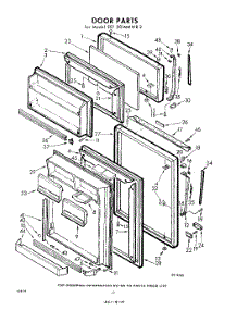10 - Door parts for Whirlpool Refrigerator EET201MMWR2 / from AppliancePartsPros.com