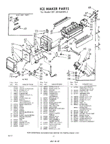 12 - Ice Maker parts for Whirlpool Refrigerator EET201MMWR2 / from AppliancePartsPros.com