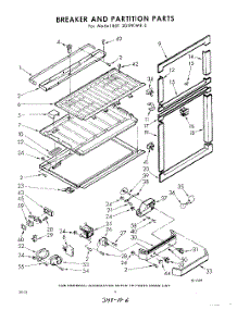 06 - Breaker And Partition parts for Whirlpool Refrigerator EET201PKWR0 / from AppliancePartsPros.com