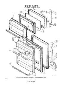 10 - Door parts for Whirlpool Refrigerator EET201PKWR0 / from AppliancePartsPros.com