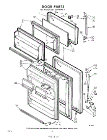10 - Door parts for Whirlpool Refrigerator EET201PKWR1 / from AppliancePartsPros.com