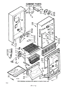 02 - Section parts for Whirlpool Freezer EVV15PWR0 / from AppliancePartsPros.com