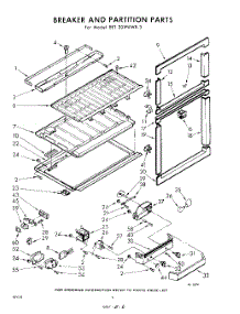 06 - Breaker And Partition parts for Whirlpool Refrigerator EET201PKWR3 / from AppliancePartsPros.com