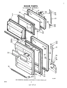 10 - Door parts for Whirlpool Refrigerator EET201PKWR3 / from AppliancePartsPros.com