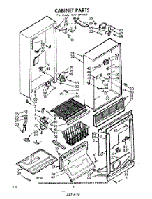 02 - Section parts for Whirlpool Freezer EVV15PWR1 / from AppliancePartsPros.com