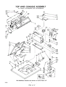 04 - Top And Console parts for Whirlpool Washer GCDA1700W1 / from AppliancePartsPros.com