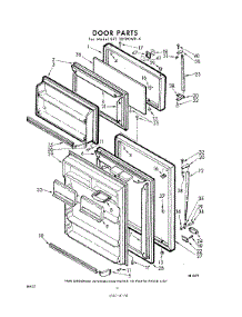10 - Door parts for Whirlpool Refrigerator EET201PKWR4 / from AppliancePartsPros.com