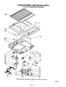 04 - Compartment Separator parts for Whirlpool Refrigerator ET16JMYSF00 / from AppliancePartsPros.com
