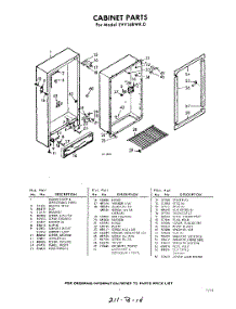 03 - Section parts for Whirlpool Freezer EVV16BWR0 / from AppliancePartsPros.com