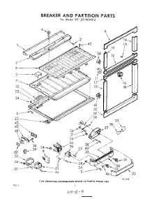 06 - Breaker And Partition parts for Whirlpool Refrigerator EET201VKWR0 / from AppliancePartsPros.com