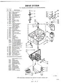 03 - Drive parts for Whirlpool Washer GLWA6900W2 / from AppliancePartsPros.com