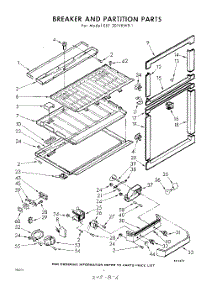 06 - Breaker And Partition parts for Whirlpool Refrigerator EET201VKWR1 / from AppliancePartsPros.com