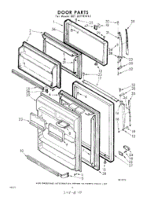 10 - Door parts for Whirlpool Refrigerator EET201VKWR1 / from AppliancePartsPros.com
