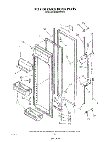 07 - Section parts for Whirlpool Refrigerator ED25DWXVG00 / from AppliancePartsPros.com