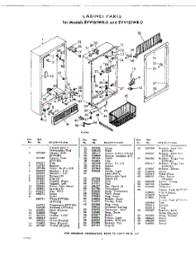 02 - Section parts for Whirlpool Freezer EVV16IWR0 / from AppliancePartsPros.com
