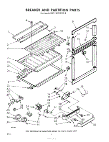 06 - Breaker And Partition parts for Whirlpool Refrigerator EET201VKWR2 / from AppliancePartsPros.com