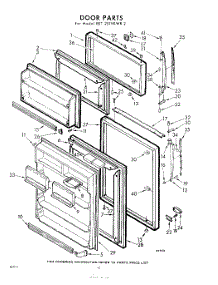 10 - Door parts for Whirlpool Refrigerator EET201VKWR2 / from AppliancePartsPros.com