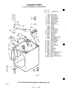 02 - Cabinet parts for Whirlpool Washer GLXA6900W0 / from AppliancePartsPros.com