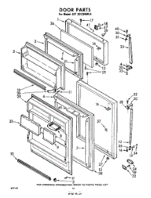 10 - Door parts for Whirlpool Refrigerator EET201ZKWR0 / from AppliancePartsPros.com