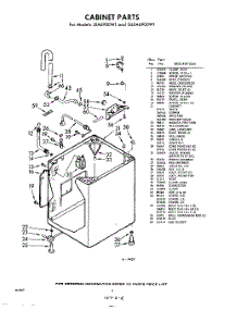 02 - Cabinet parts for Whirlpool Washer GLXA6900W1 / from AppliancePartsPros.com