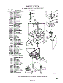 03 - Drive parts for Whirlpool Washer GLXA6900W1 / from AppliancePartsPros.com