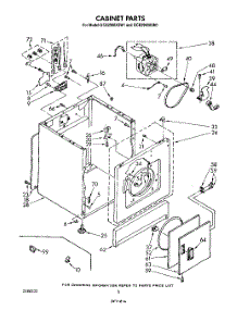 04 - Section parts for Whirlpool Dryer GCE2900XSN1 / from AppliancePartsPros.com