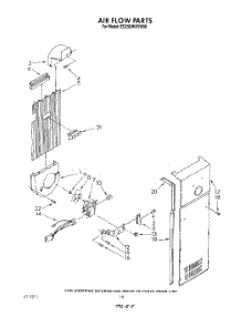 11 - Air Flow parts for Whirlpool Refrigerator ED25DWXVN00 / from AppliancePartsPros.com