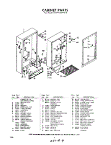 04 - Section parts for Whirlpool Freezer EVV16XWR0 / from AppliancePartsPros.com