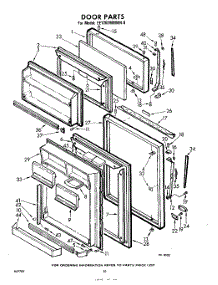 10 - Door parts for Whirlpool Refrigerator EET202MMWR0 / from AppliancePartsPros.com