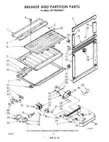 06 - Breaker And Partition parts for Whirlpool Refrigerator EET202PKWR1 / from AppliancePartsPros.com