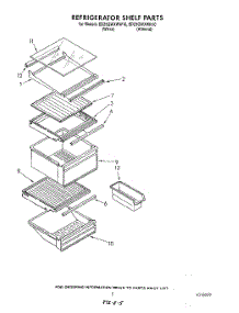 04 - Refrigerator Shelf parts for Whirlpool Refrigerator ED25GWXWN10 / from AppliancePartsPros.com