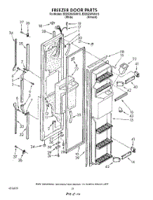 08 - Freezer Door parts for Whirlpool Refrigerator ED25GWXWN10 / from AppliancePartsPros.com