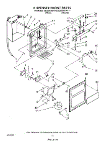 09 - Dispenser Front parts for Whirlpool Refrigerator ED25GWXWN10 / from AppliancePartsPros.com