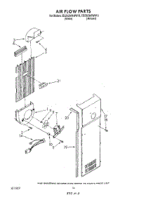 11 - Air Flow parts for Whirlpool Refrigerator ED25GWXWN10 / from AppliancePartsPros.com